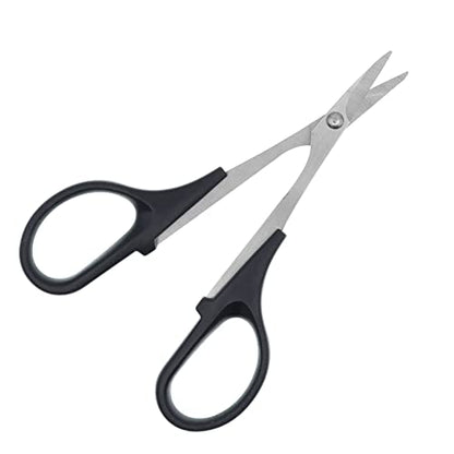 0-14mm Body Aluminum Reamer Hole Puncher with Sleeve & Curved Scissors Hobby Tool Combo Set Compatible with RC Model Bodyshell Connector,Compatible with RC Car Truck Tank Drone-Blue