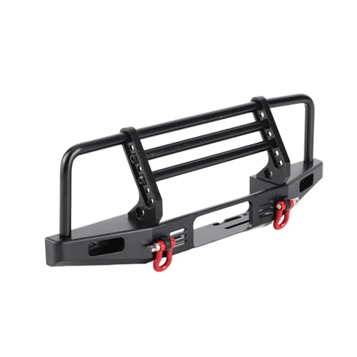 1 10 RC Crawler Adjustable Metal Front Bumper Heavy Duty Collision Accuracy Upgrade Parts Replacement Accessory for Axial SCX10 II 90046 90047 Defender Vehicle