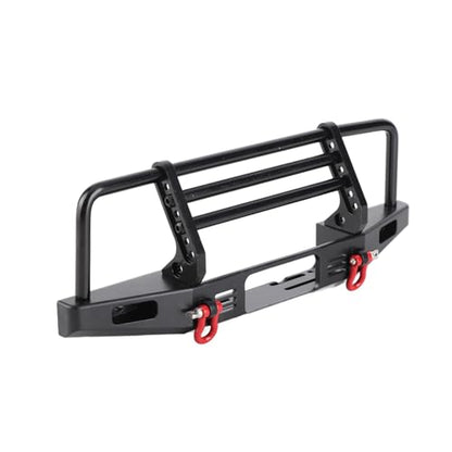1 10 RC Crawler Adjustable Metal Front Bumper Heavy Duty Collision Accuracy Upgrade Parts Replacement Accessory for Axial SCX10 II 90046 90047 Defender Vehicle