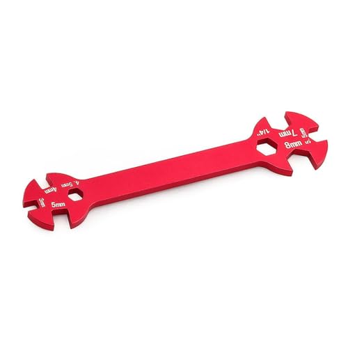 Special Tool Wrench 3/4 / 5/5.5/7 / 8MM Remote Control Car Multifunction Tool Turnbuckle Wrench Suitable for Repair Work Remote Control Car Turnbuckle - color: Blue