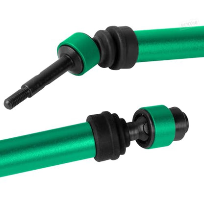 Rear Drive Shaft CVD & Front Axles Upgrades Part for 1/10 Slash 2WD/Slash VXL 2WD,Stainless Steel #45 Driveshaft with Hex,Green - color: Green - Parts