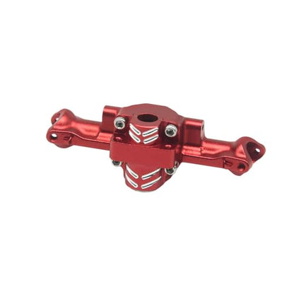 Hobby Details Aluminum Rear Axle Gear Box Skid Link Wheel Upgrade Set for 1/30 Axial SCX30 Jeep Wrangler RC Cars, Red (Front Axle) - color: Front Axle