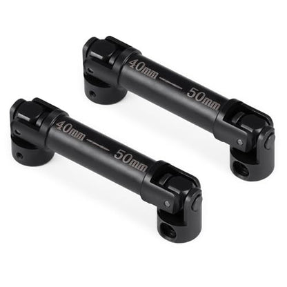 MORLORDY 2Pcs Steel Drive Shafts 40-50MM Center Driveshafts for 1/24 FMS FCX24 Wagon Smasher V2 K5 RC Crawler Car Upgrade Parts