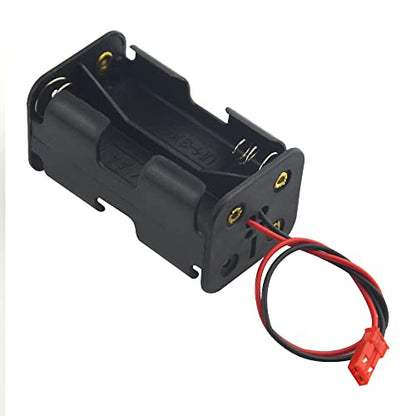 4 Pack Battery Holder 4 Cell AA Battery Container Holder Case with JST Plug Connector for RC Car Truck Airplane
