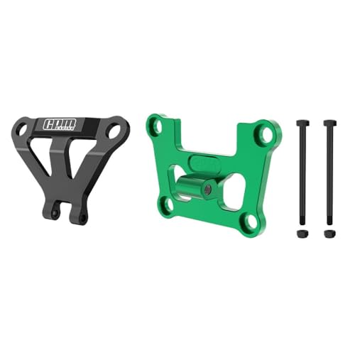 Aluminum 7075 Alloy Front Bulkhead Mount Strengthen & Front Bumper Support Mount for Traxxas 1/16 Mini Maxx 4WD RTR Brushless Monster Truck 107154-1 Upgrades - Green