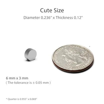 Strong Neodymium Magnets - Rare Earth, Heavy Duty, Round, Small, 0.23 x 0.12 Inch, 120 PCS - color: Silver, size: 0.23inch 120PCS