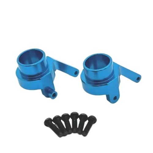 RC Steering Knuckle Block for SCY 18101 18102 1/18 Metal Front Steering Cup Kit Rc Model Crawler Car Truck for Buggy Accessories Upgrade Parts(Blue) - size: Blue