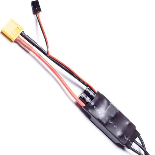 40A ESC 2-6S LiPo Brushless Electric Speed Controller | With BEC XT60 & 4.0mm Plug for RC Drone Airplane Model - size: 40A