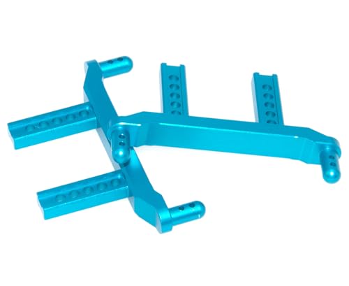 Body Post Compatible with SCY 16101 16102 16103 1/16 Parts RC Car F/R Body Pillars Front Rear Aluminum Alloy Upgrade Replace(Blue) - color: Blue