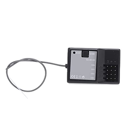 Drfeify RC Receiver, 2.4G Waterproof Fast Response 2ms with Strong Signal Distance, for Remote Control Car Boat Tank