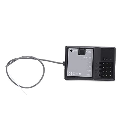 Drfeify RC Receiver, 2.4G Waterproof Fast Response 2ms with Strong Signal Distance, for Remote Control Car Boat Tank
