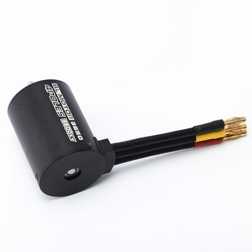 Premium 3600KV Brushless RC Motor for 1 8 10 Trucks 3660 Can High Efficiency Winding Low Temp 550 Size Compatible - size: 3600KV