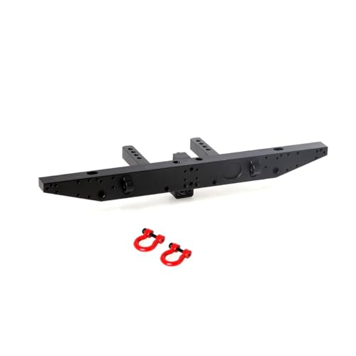 LCX 1/10th RC Crawler Car Aluminum Rear Bumper for TRX4 TRX6 SCX10 II SCX10 III D90 Gen8, Upgrades Parts Accessories