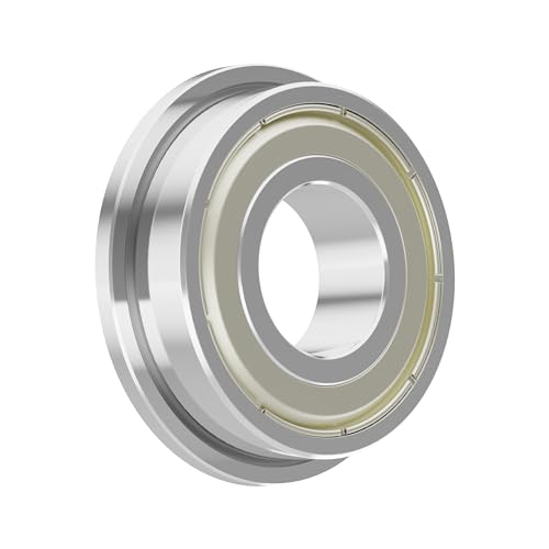 20PCS F693ZZ Flange Ball Bearing, 3x8x4mm, Miniature | Double Metal Shielded Flanged Bearing Chrome Steel ABEC-1(P0) Z2 Deep Groove Ball Bearing for Industrial Machine, Power Tools - size: F693ZZ Size3×8×4mm