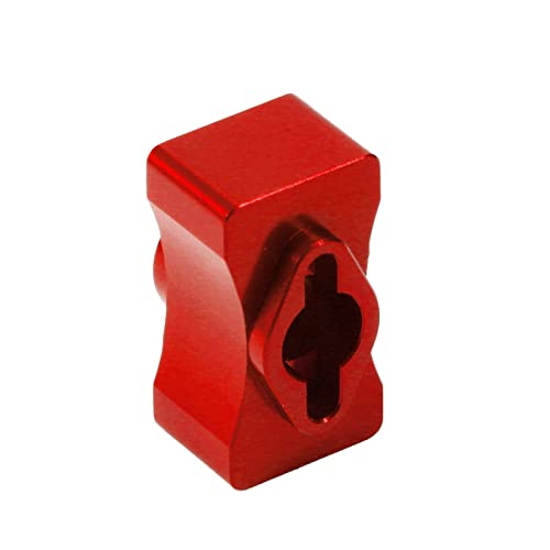 kingsea RC Metal Lock Straight Shaft Differential Posi Locker Spool Upgrade Parts Compatible with Team Associated DR10 Drag Race Car (Red) - color: Red