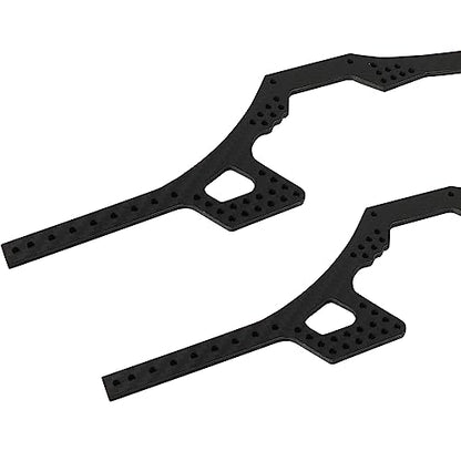 Adjustable LCG Chassis Carbon Fiber Frame Rails for 1/10 RC Crawler Axial SCX10 & SCX10 II 90046 90047 86100 Lower Center of Gravity Upgrade Parts