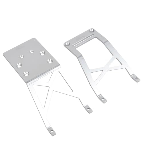 Aluminum Front/Rear Skid Plate for Traxxas 2WD Stampede Skully VXL Brushless Monster Truck (Sliver) - color: Sliver