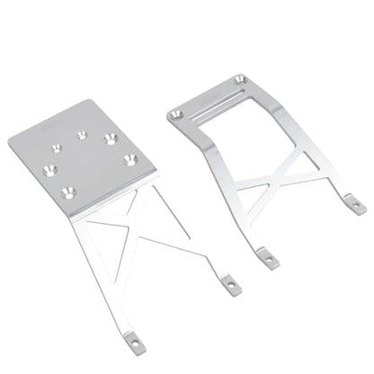 Aluminum Front/Rear Skid Plate for Traxxas 2WD Stampede Skully VXL Brushless Monster Truck (Sliver) - color: Sliver