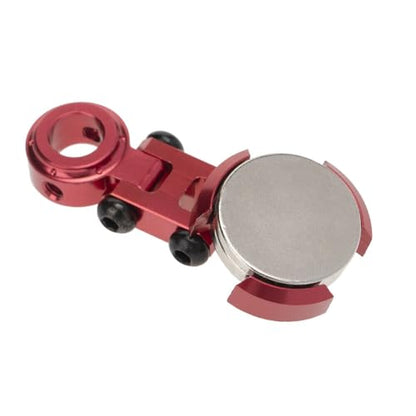 2 Pieces Aluminum Alloy Magnetic Invisible Body Post Mount Compatible for 1/10 SCX10 D90 RC Car Modification Kits (Red) - color: Red