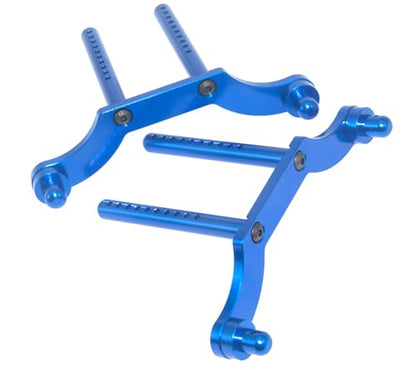 Body Post Mount Compatible with HPI 1/8 Savage Upgrade 85060 RC Car Aluminum Alloy Front Rear Shell Post Part(Dark Blue) - color: Dark Blue
