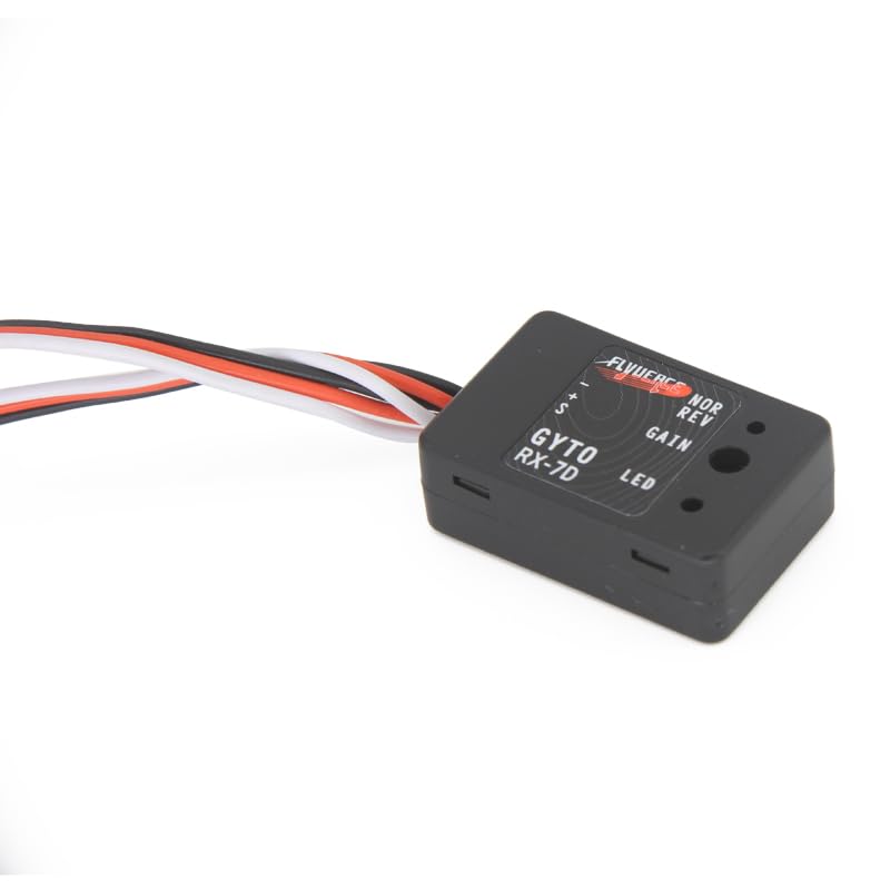 1Pcs Mini Gyro Stabilizer for RC Car & Boat, 4.8-7.4V Gyroscope Stability Control Drift Module, Compatible with 1/10 1/12 Crawler, RX-7D, Digital/Analog Servo