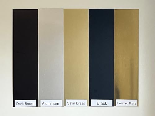 Protection Plates/Push Plates (Black, 4 x 24) - color: Black, size: 4 x 24