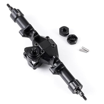 MOHERO SCX24 Front & Rear Complete Axles Set Stock Length for Axial SCX24 Deadbolt Bronco JLU C10 Gladiator Base Camp Power Wagon 1/24 RC Crawler Car Upgrade Parts - color: Standard