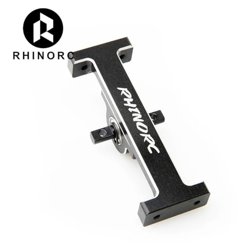 RhinoRC Hanger Beam,RC Holder Bridge,Metal Extend Driveshaft Axle for 1/10 Axial SCX10 Crawler Trucks Bridge Device Upgrade Parts(Adjustable V2) - color: Adjustable V2 Kit