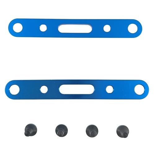 Suspension Arm Mount Set for ARRMA Mojave 4X4 4S BLX RC Truck (Blue) | Aluminum Alloy,Front,Rear,1/8 Scale,ARA320589 Compatible,ARA320590 Compatible,CNC Machined,High Strength,Precision Fit - color: Blue