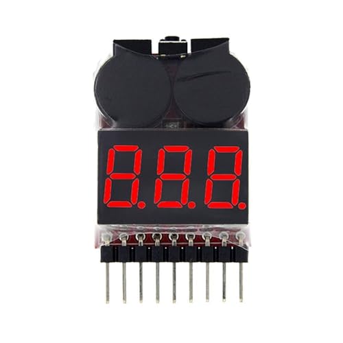 1-8S Lipo/Li-ion/Fe RC Helicopter Airplane Boat etc Voltage 2 IN1 Tester Low Voltage Buzzer Alarm