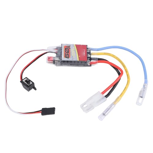 Dpofirs Brushed Motor ESC 60A for RC Boat Car Crawler | Copper Controller for 380 370 540 550 Motors with Low Volt Protection