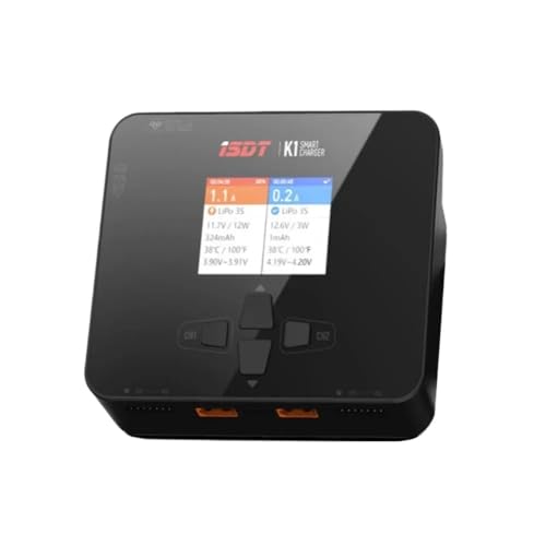 Drone Parts for ISDT K1 AC 100W DC 2X250W 10A Dual Channel Balance Lipo Charger for NiMh Pb Battery(EU) - color: EU