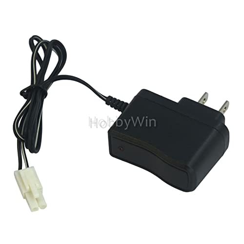 9.6V 250mA US Charger EL2P Male Plug Positive to Square for NiMH NiCD RC Car Battery