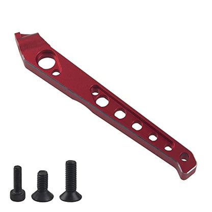 ShareGoo Metal Rear Front Chassis Brace Support Rod Bracket Compatible with Arrma 1/8 V4 6S Senton Typhon RC Car (Red) - color: Red