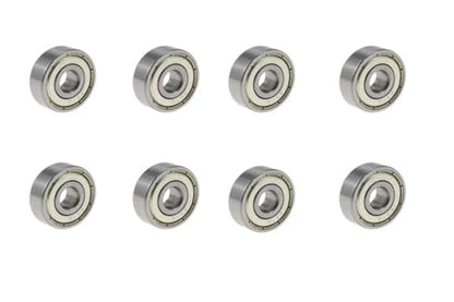 8-Pack 627-ZZ Double Rubber Sealed deep Groove Ball Bearings, 7MM x22MM x7MM, pre-Lubricated, Stable Performance, and Cost-Effective Ball Bearings - size: 627ZZ