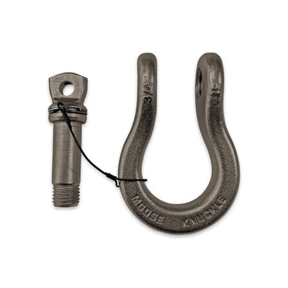 B'oh Spin Pin 3/4” Recovery Shackle | 10,000 lbs Capacity - High-Strength Carbon Steel with 7/8" Pin Recovery Gear Towing Accessories - Pin Style : Screw, Raw Dog - color: Raw Dog