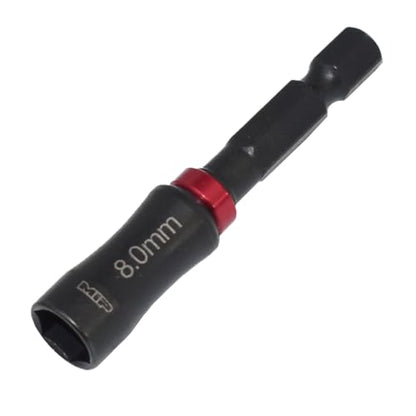 MIP Nut Driver 1/4" Drive Bit Speed Tip For Small Drills for Traxxas Arrma Axial Losi Redcat RC Quadcopter Helicopter FPV Racing Drone Models (8.0mm) - size: 8.0mm