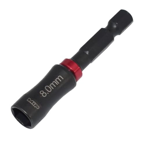 MIP Nut Driver 1/4" Drive Bit Speed Tip For Small Drills for Traxxas Arrma Axial Losi Redcat RC Quadcopter Helicopter FPV Racing Drone Models (8.0mm) - size: 8.0mm