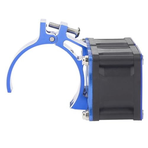 DKKY RC Motor Cooling Fan Heatsink with 42mm Mount for Arrma Axial Traxxas 1/6 1/8 1/10 RC Models with 4274 4286 Motor (Blue) - color: Blue