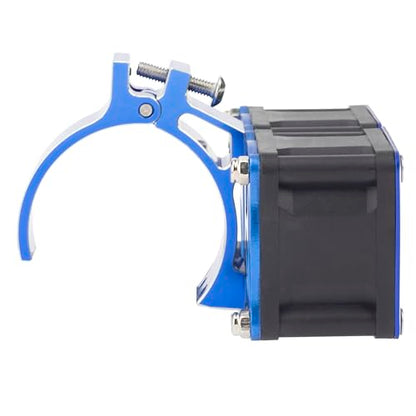 DKKY RC Motor Cooling Fan Heatsink with 42mm Mount for Arrma Axial Traxxas 1/6 1/8 1/10 RC Models with 4274 4286 Motor (Blue) - color: Blue