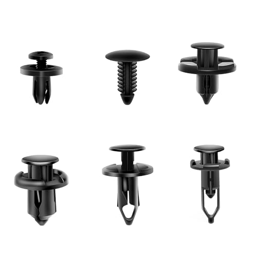 Nilight 400PCS Car Retainer Clips 6mm 7mm 8mm 9mm 10mm Expansion Screws Replacement Kit Bumper Push Rivet Clips for GM Ford Toyota Honda Chrysler Nissan - color: 400Pcs Clips