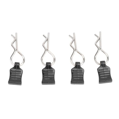 RC Car Body Pin with Pull Tabs Secure Connection Durable Plastic Metal Construction RC Body Clip for 124008 124010 124006 144016 144018 Hobbyists Racing Enthusiasts Off Road Use