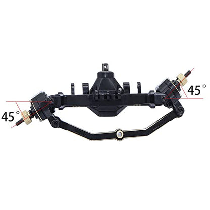 1/18 RC Front Rear Axle Assembly Set Brass Front Rear Portal Axle for Traxxas TRX4M 1/18 RC Crawler (1set)