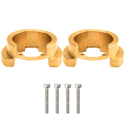 2Pcs Vgoohobby Portal Brass Counter Weight Axle Balance Weight Counterweight Compatible with Traxxas TRX4 1/10 RC Crawler