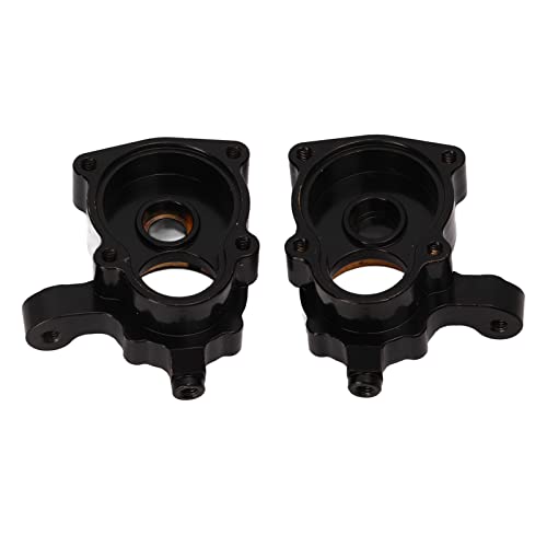 Brass Portal Axle Portal Housing, RC Brass Steering Cup for RGT EX86190 LC76 1/10 RC Crawler Car, Rustproof Black - Coated Brass Steering Knuckle with Lowered Center of