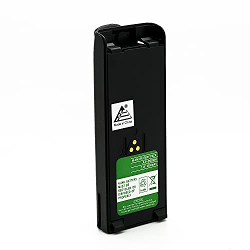 ExpertPower® 7.2V 3800mAh NiMH Battery for Motorola NTN7143 NTN7144 WPNN4013 GP900 HT1000 MT2000 JT1000 MTS2000 Radios | High-Capacity Rechargeable Pack – Black - size: NTN-7144XL
