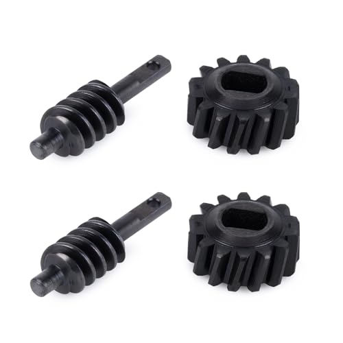 Differential Gear Worm Gear Set,Harden Steel Axle Gears for 1/30 Axial SCX30 RC Crawler Upgrade Parts, 2 Sets (2/14T,Overdrive 14%)