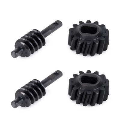 Differential Gear Worm Gear Set,Harden Steel Axle Gears for 1/30 Axial SCX30 RC Crawler Upgrade Parts, 2 Sets (2/14T,Overdrive 14%)