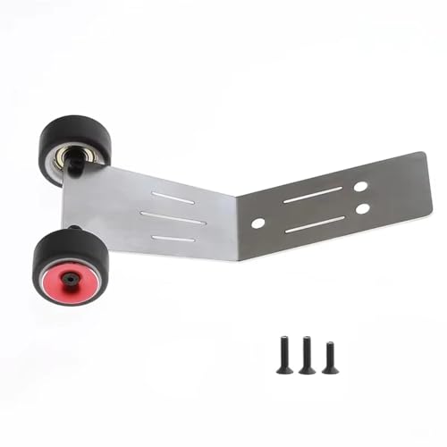 RC car Components Compatible with Traxxas for Mini for MAXX Monster Truck RC Car Upgrade Parts Accessories Metal Wheelie Bar DIY 107154 1(Red) - color: Red