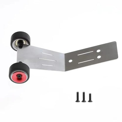 RC car Components Compatible with Traxxas for Mini for MAXX Monster Truck RC Car Upgrade Parts Accessories Metal Wheelie Bar DIY 107154 1(Red) - color: Red